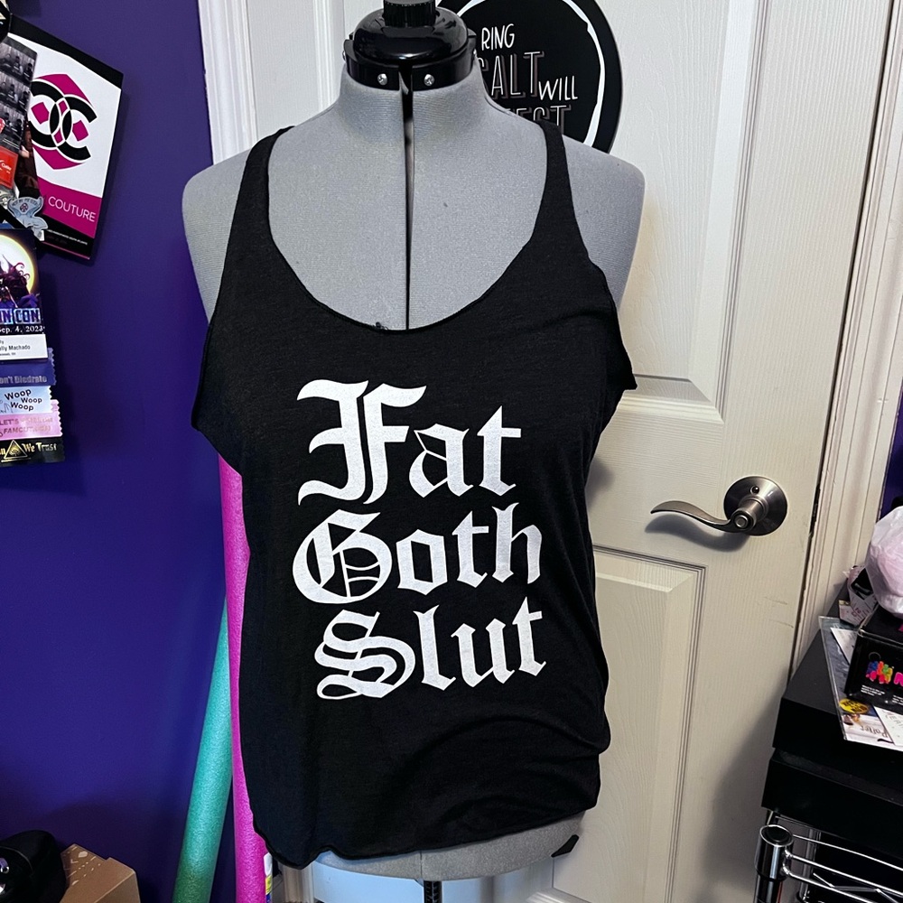 Funny goth tank top